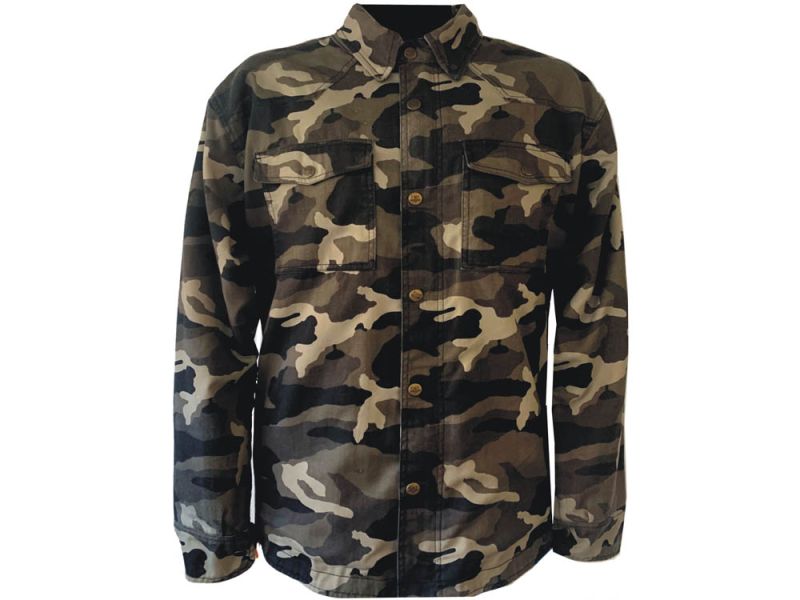 Chemise Bores Military Jack Army (camouflage foncé)