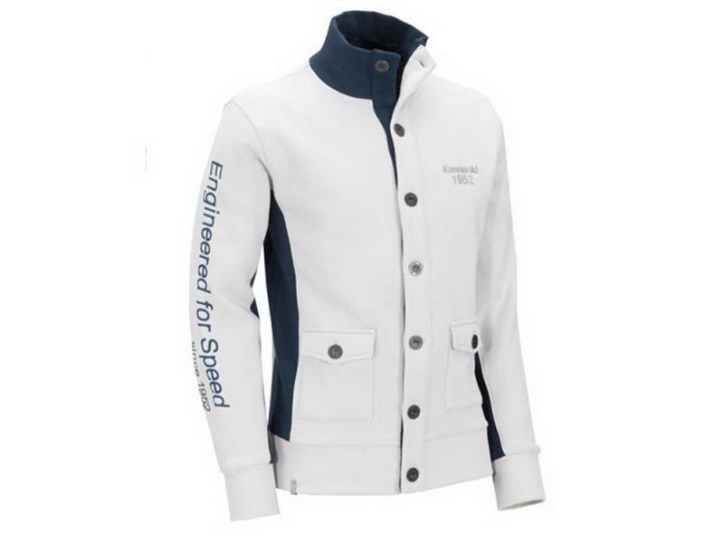 Kawasaki Sweat-shirt Speed hommes (blanc)