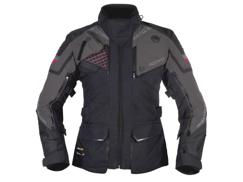 Modeka Panamericana II blouson de moto femme (noir / gris foncé)
