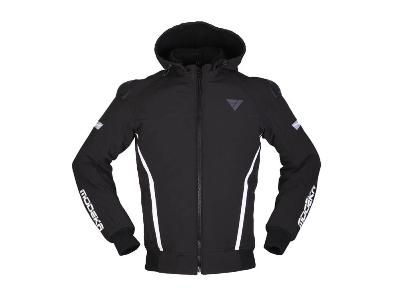 Modeka Clarke Sport Tex Veste pour Hommes (noir/blanc)