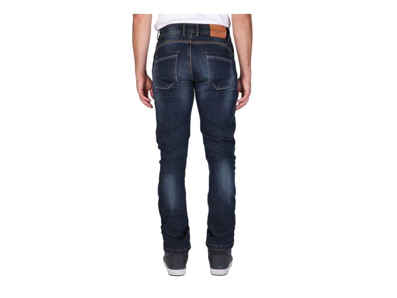 Modeka Glenn II Jeans Homme Taille Courte (Bleu Foncé)