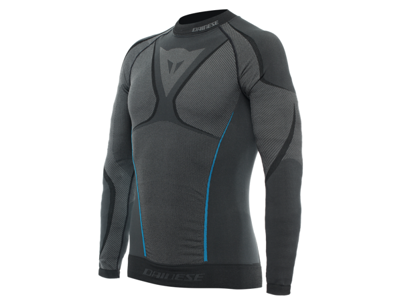 Dainese Dry LS vêtements fonctionnels chemise à manches longues hommes (noir / bleu)