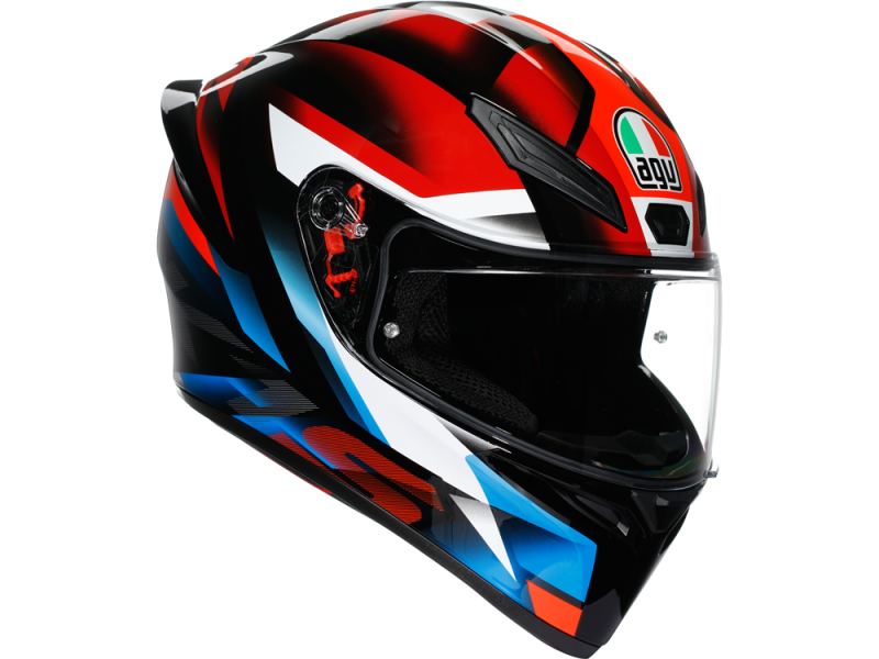 AGV K1 S Fastlap Motorradhelm (Schwarz/Rot/Blau)