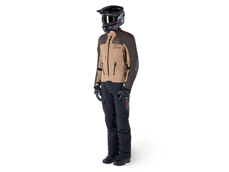 Alpinestars AMT-8 Stretch Drystar XF Motorradjacke (Braun/Dunkelbraun)