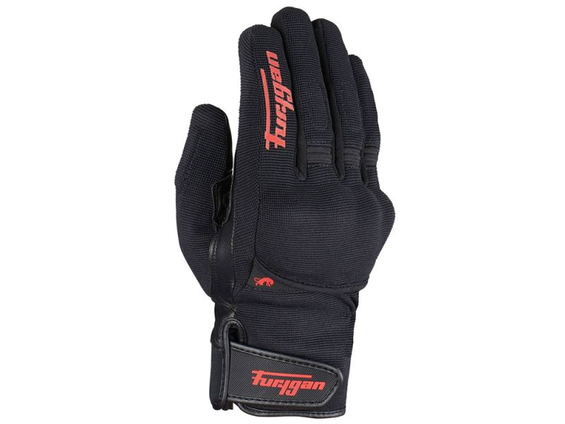 Furygan Jet All Season D3O Motorradhandschuhe (schwarz / rot)