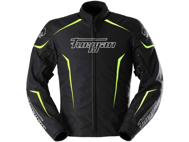 Furygan Yori Motorradjacke (schwarz / weiß / gelb fluo)