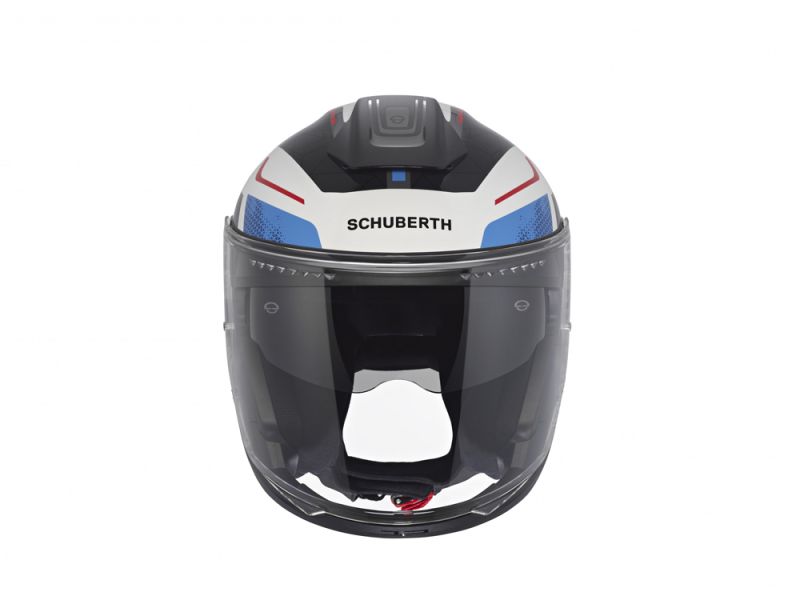 Schuberth J2 Sigma Blue Motorradhelm (Weiß/Blau/Schwarz/Rot)