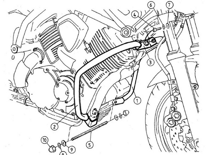 Hepco & Becker Pare-chocs Yamaha BT 1100 Bulldog