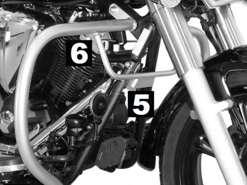 Hepco & Becker Pare-chocs Yamaha XVS 950 A Midnight Star (chrome)