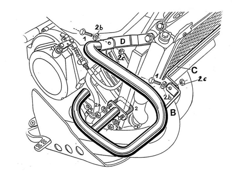Hepco & Becker Pare-chocs Yamaha XTZ 750 Super Ténéré (blanc)