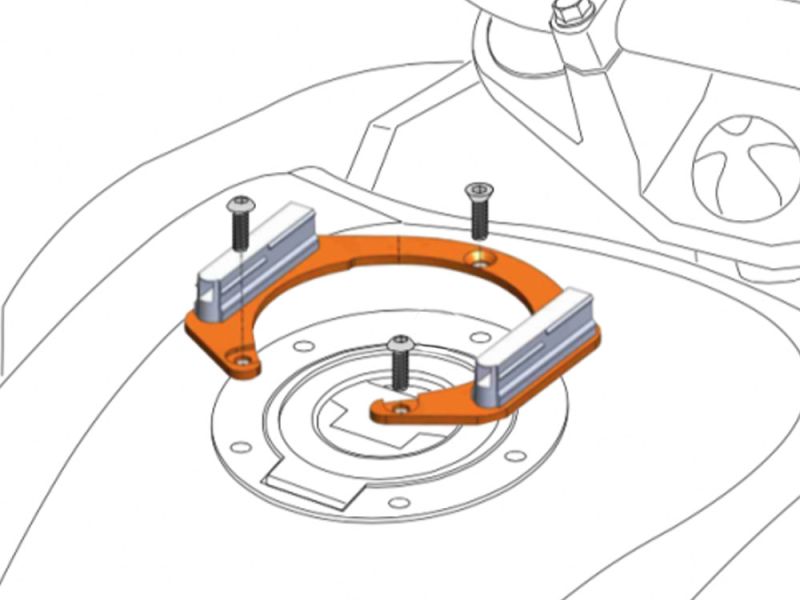 Hepco & Becker Lock-it bague de réservoir pour Kawasaki & BMW F650