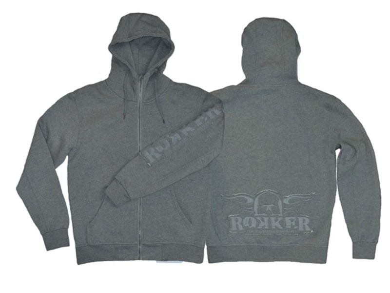 rokker Zip Hoodie (gris)