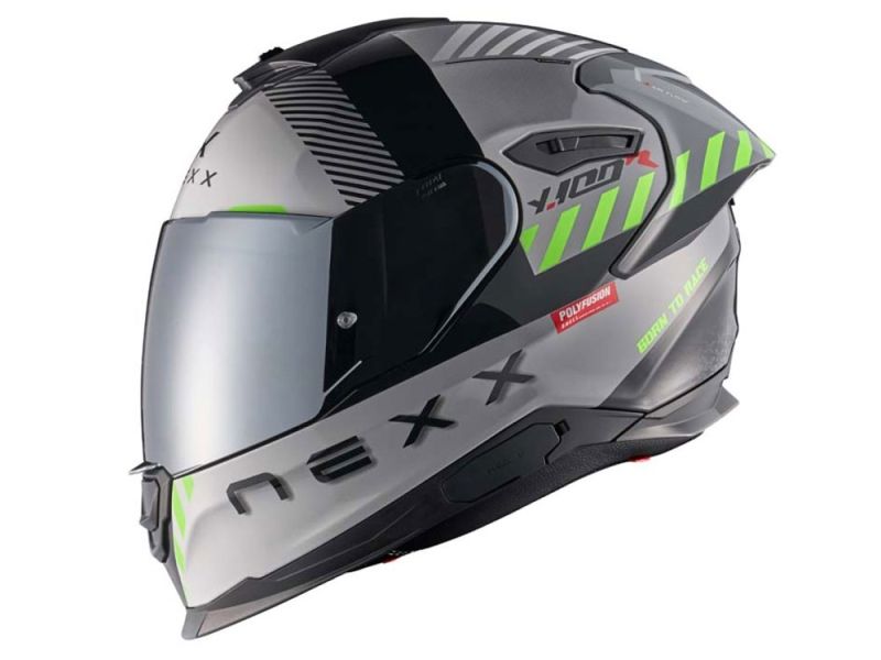 Nexx Y.100R Fade Motorrad Integralhelm (grau / schwarz)