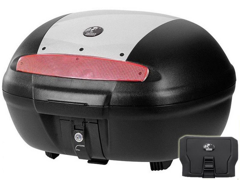 Hepco & Becker Journey TC 50 incl. plaque d'adaptation Topcase (argent)