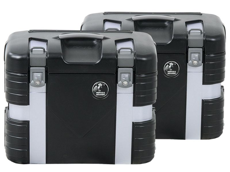 Hepco & Becker Gobi Kit de coffre latéral moto (édition noire)