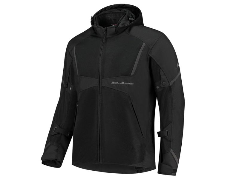 Rusty Stitches Carlo Motorradjacke Herren (schwarz)