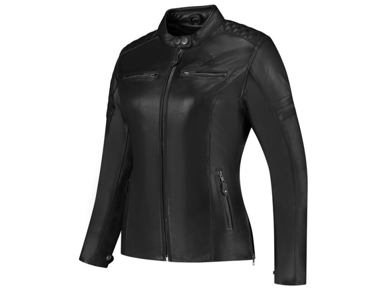 Rusty Stitches Joyce V2 Motorradjacke Damen (schwarz)