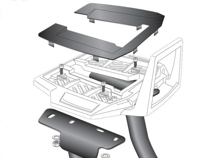 Hepco & Becker Rack en aluminium Yamaha FZ 6 Fazer S2