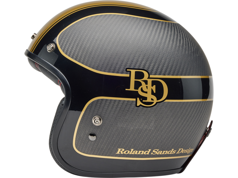 Bell Custom 500 Carbon RSD The Player Motorradhelm (Schwarzmatt/Gold)