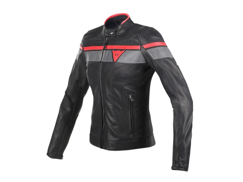 Dainese Veste de moto Blackjack femme (noir / rouge)