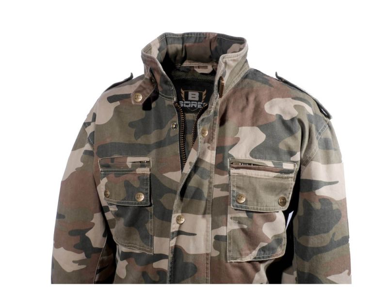 Veste de moto Bores B-69 Military (marron)