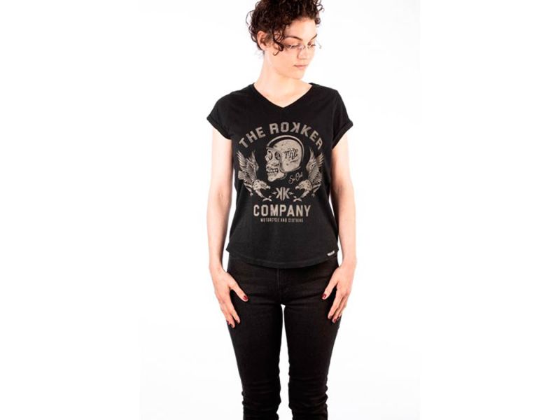 rokker Eagle Black T-shirt femme