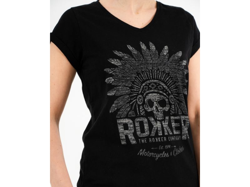 rokker Indian Bonnet T-shirt femme