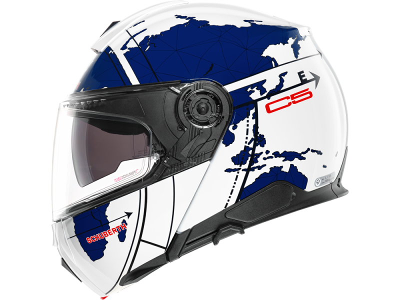 Schuberth C5 Globe Blue Motorradhelm (weiß/blau)