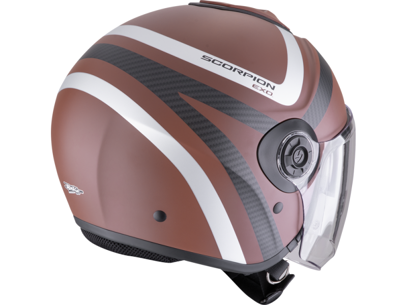 Scorpion EXO-City II Riva Motorradhelm (Braunmatt/Silber)