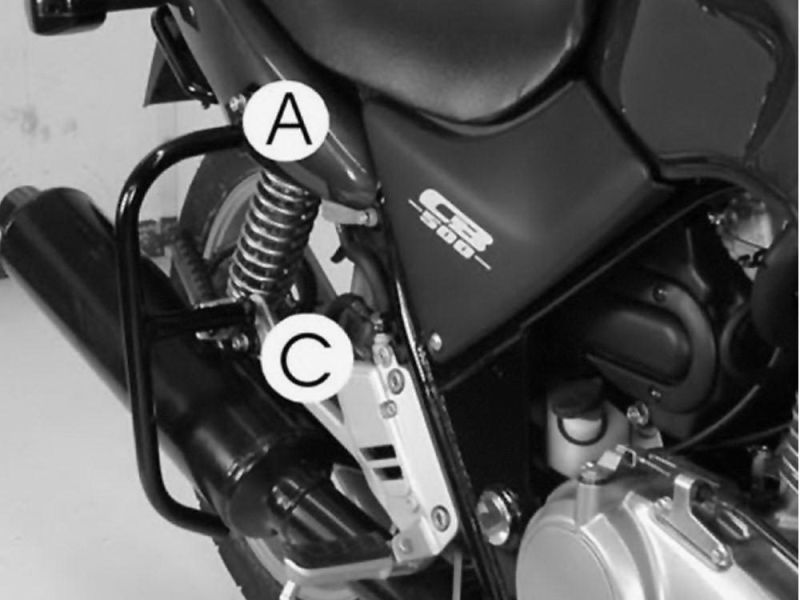 Hepco & Becker Arceau de protection arrière Honda CB 500 / S