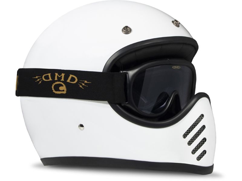 Lunettes de moto DMD Ghost (noir / (fortement teinté))