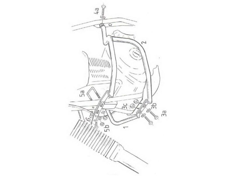 Hepco & Becker Pare-chocs Suzuki DR 650 RS (noir 1990-)