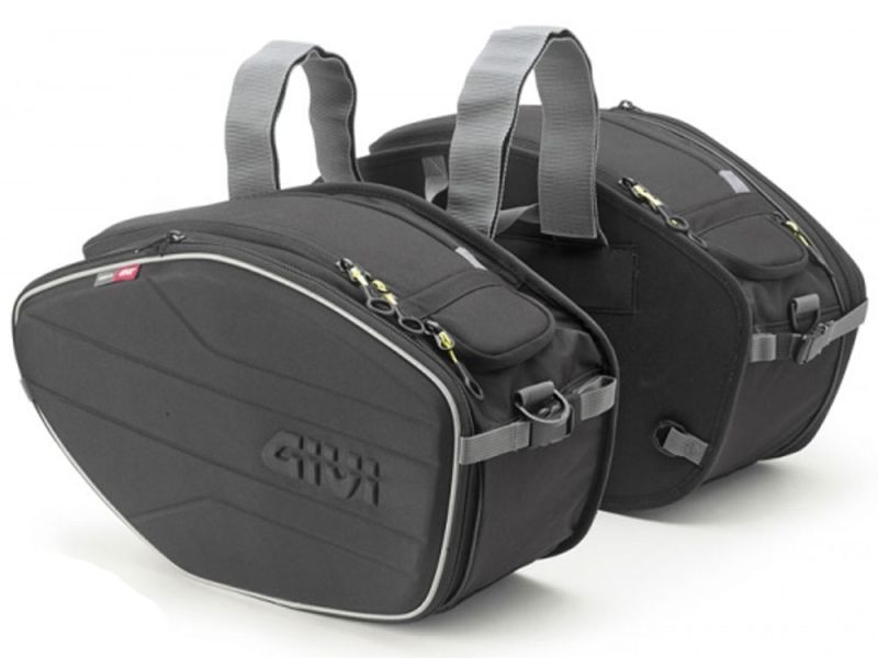 GIVI EA101B Kit de sacoches de selle moto (2 x 19-25 litres) pour motos sportives