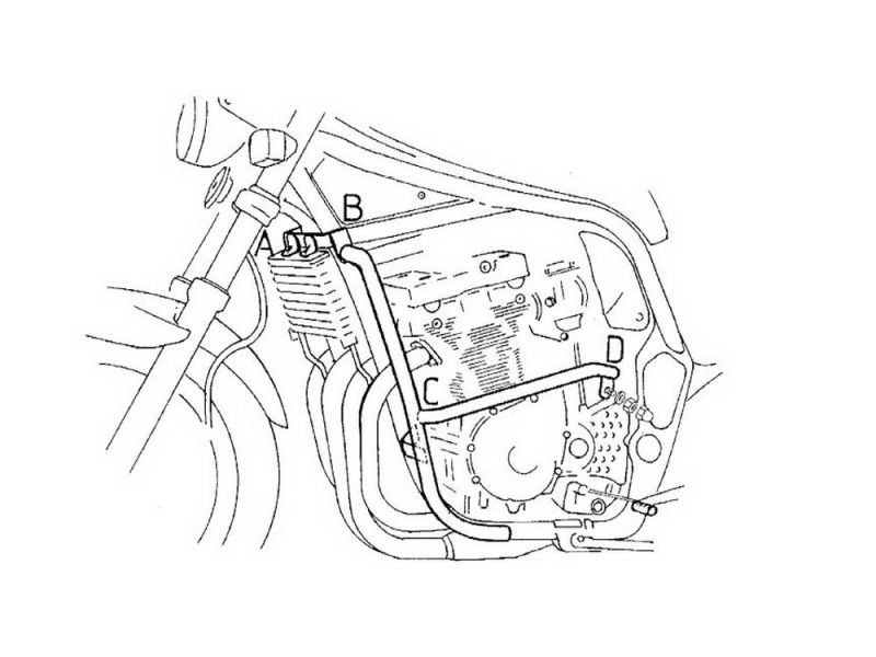 Hepco & Becker Pare-chocs Suzuki GSF 600 / S Bandit (1996-1999 chrome)