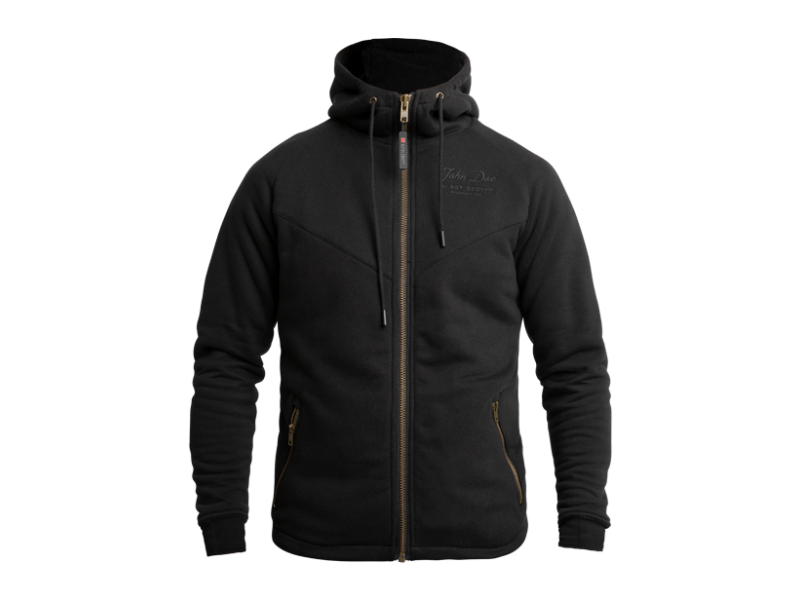 John Doe XTM V2 Motorradhoodie Herren (schwarz)
