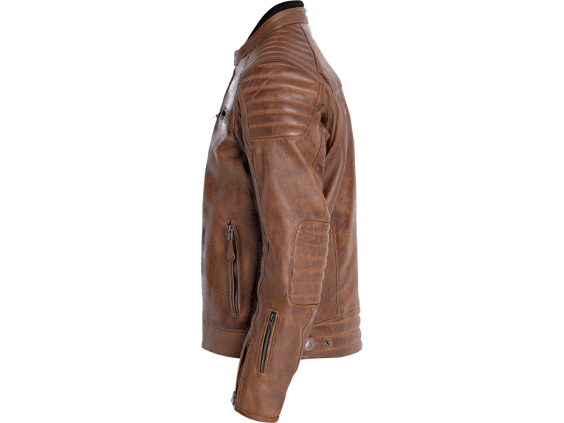 John Doe Storm blouson de moto cuir hommes (marron)