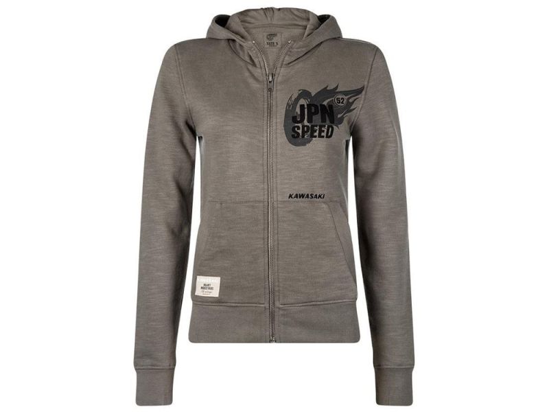 Kawasaki JPN Speed Hoody femme (gris)