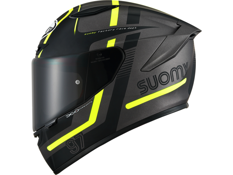 Suomy Track-1 Ninety Seven casque intégral (noir / jaune)