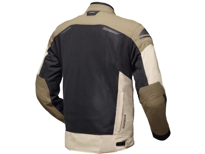 Modeka Khao Air II Motorradjacke (Schwarz/Braun/Khaki)