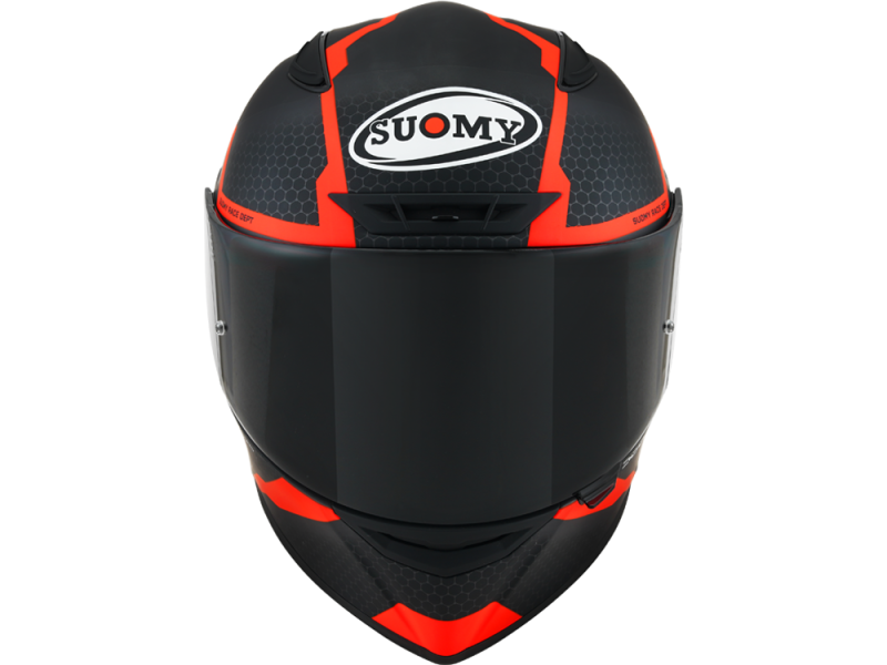 Casque intégral Suomy Track-1 Reaktion (anthracite mat / rouge)