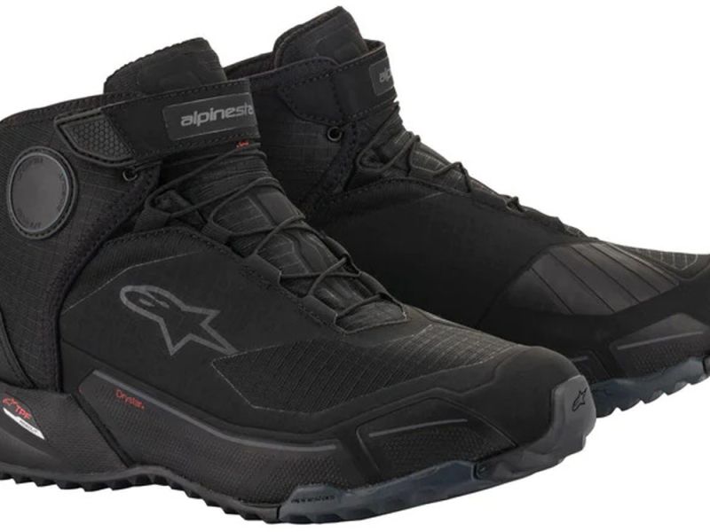 Alpinestars CR-X Drystar Motorradschuh (Schwarz/Schwarz)