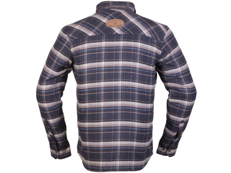 Modeka Nooner Flanell Hemd (Blau/Creme)