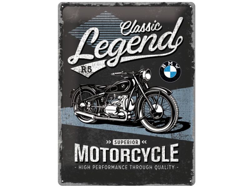Nostalgic-Arts BMW Classic Legend Plaque en tôle (30x40cm)