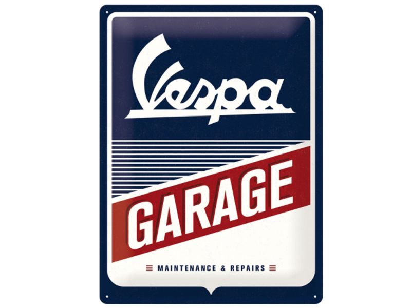 Nostalgic-Arts Plaque en tôle Garage Vespa (30x40cm)
