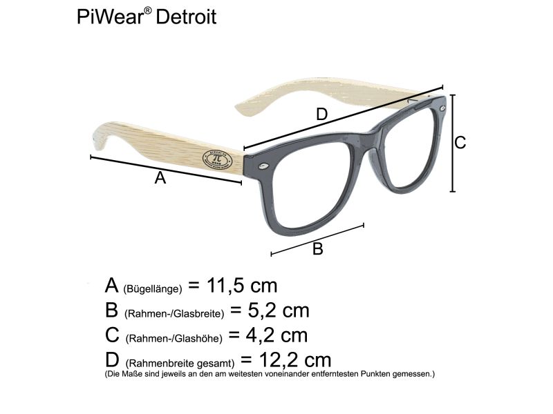 Lunettes PiWear Detroit 24 DCL Auto-teintées (Noir)