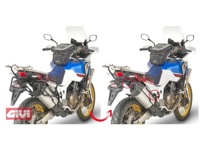 GIVI Porte-coffre Monokey PLR (amovible) Honda CRF1000L Africa Twin (2018-) Adventure Sports (2018-)