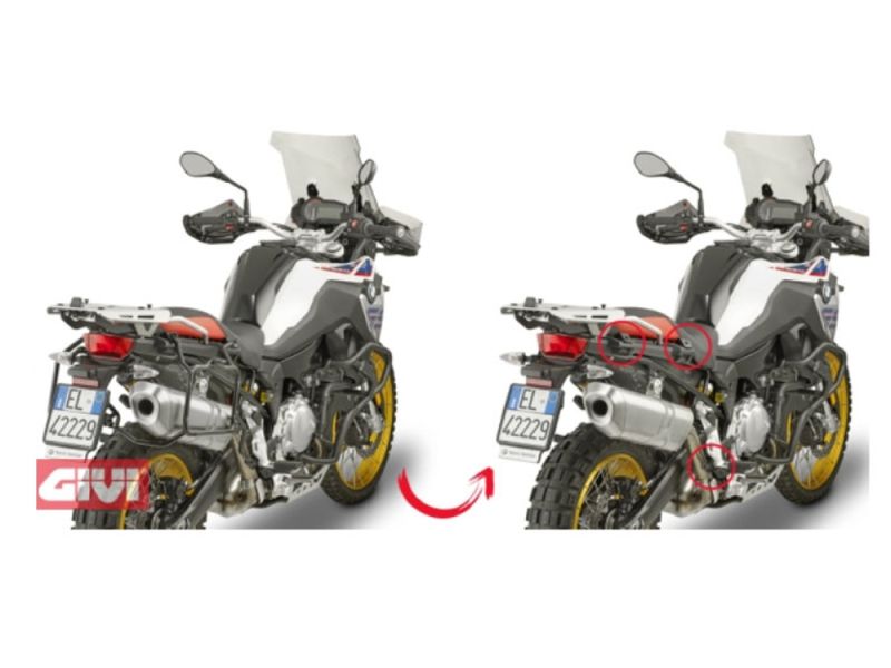 GIVI Porte-coffre Monokey PLR (amovible) BMW F750GS / F850GS (2018-)