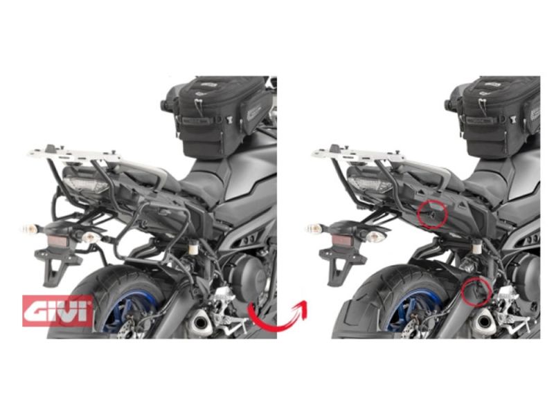 GIVI Porte-coffre Monokey SIDE PLXR (amovible) Yamaha Tracer 900 / Tracer 900 GT (2018-)