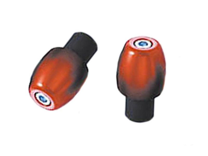 ABM Embouts de guidon aluminium (rouge)