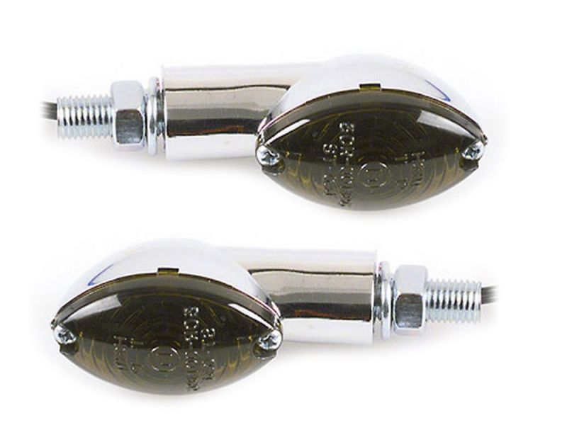 Shin Yo Jeu de clignotants courts Cateye (chrome | verre teinté)